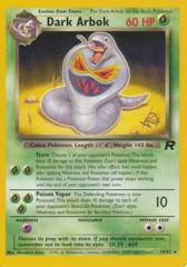 Dark Arbok 19/82 Non-Holo Gold W Stamp Promo - 2001 Pokemon League